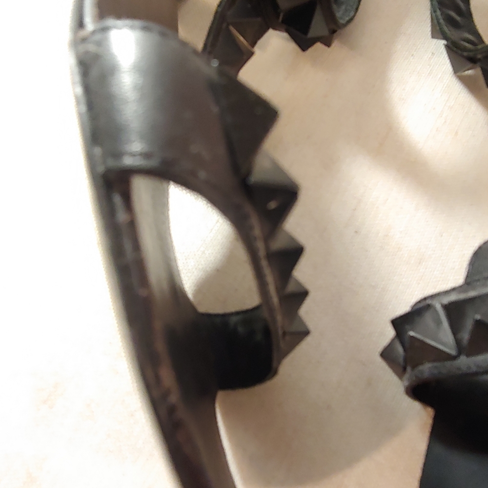 ASH Gladiator Studded Black Open Toe Sandals 37 - Picture 7 of 14
